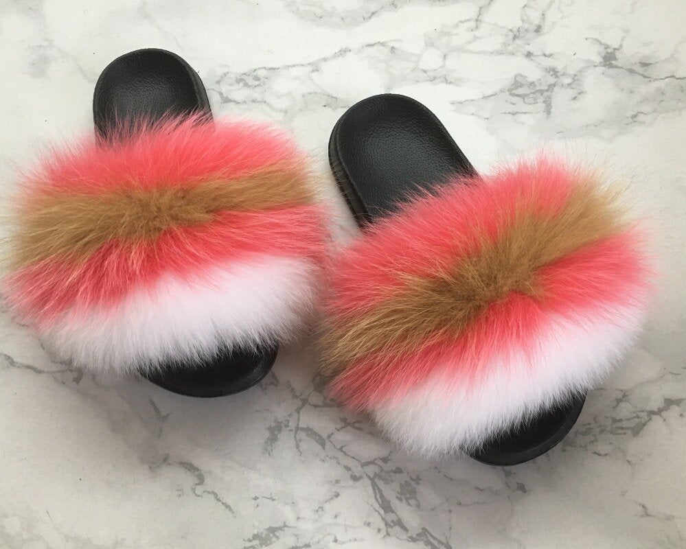 Sugar Creme Fur Slipper