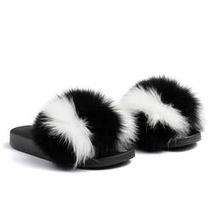 Oreo Fur Slides